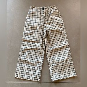 Madewell Checked Wide leg pants